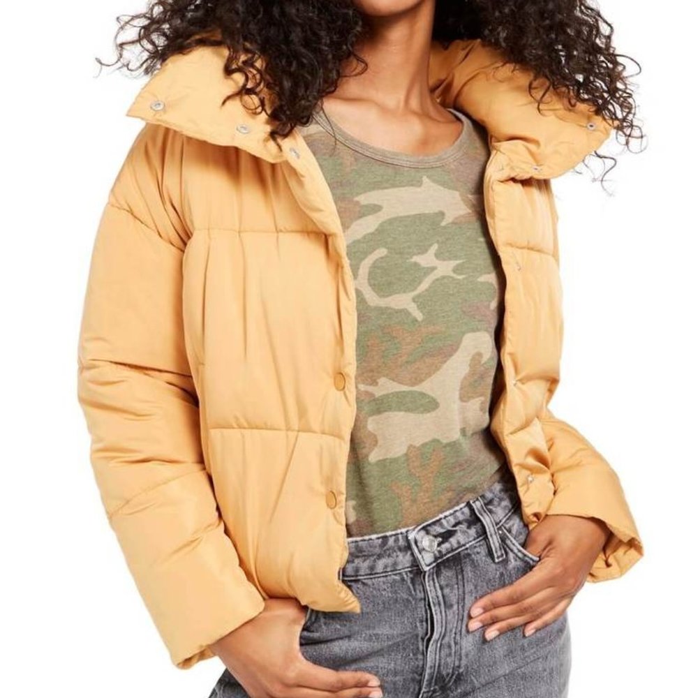 Free People Weekender Puffer Jacket in Bronze NWT - Picture 4 of 9
